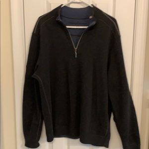 Tommy Bahama reversible zip up sweater
